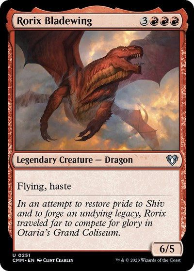 Rorix Bladewing (Commander Masters) Near Mint Foil