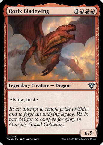 Rorix Bladewing (Commander Masters) Near Mint Foil
