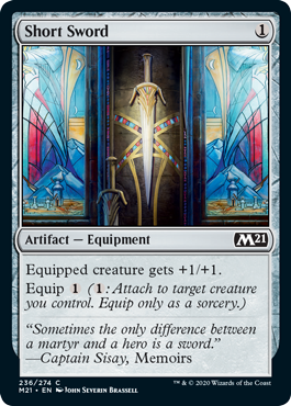 Short Sword (Magic 2021 Core Set) Near Mint