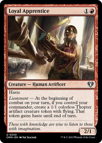 Loyal Apprentice (Commander Masters) Near Mint Foil