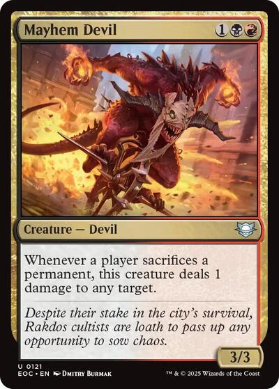 Mayhem Devil (Commander: Edge of Eternities) Near Mint
