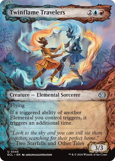Twinflame Travelers (Showcase) (Lorwyn Eclipsed) Near Mint Foil