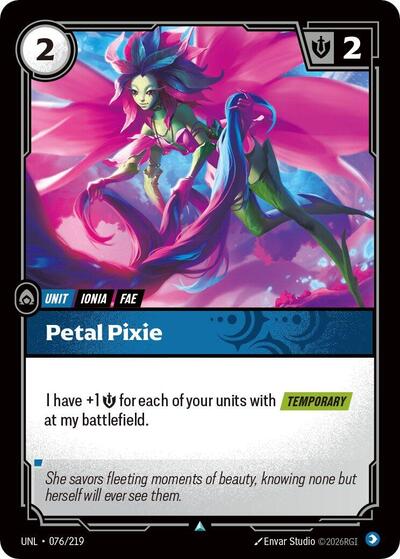 Petal Pixie (Unleashed) Near Mint Foil