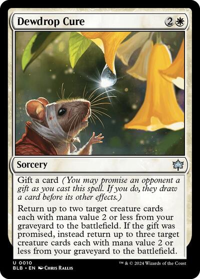 Dewdrop Cure (Bloomburrow) Near Mint