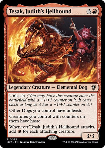 Tesak, Judith's Hellhound (Commander: Murders at Karlov Manor) Near Mint