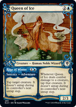 Queen of Ice (Showcase) (Throne of Eldraine) Near Mint