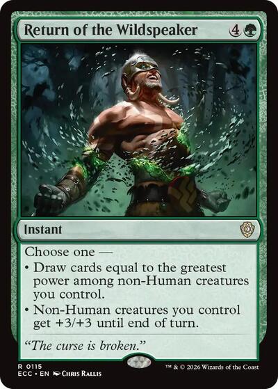 Return of the Wildspeaker (Commander: Lorwyn Eclipsed) Near Mint