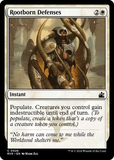 Rootborn Defenses (Ravnica Remastered) Near Mint Foil