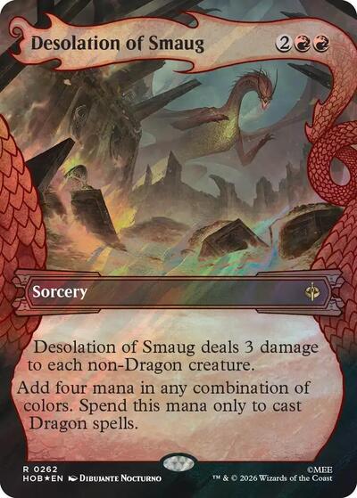 Desolation of Smaug (Showcase) (Surge Foil) (The Hobbit) Near Mint Foil