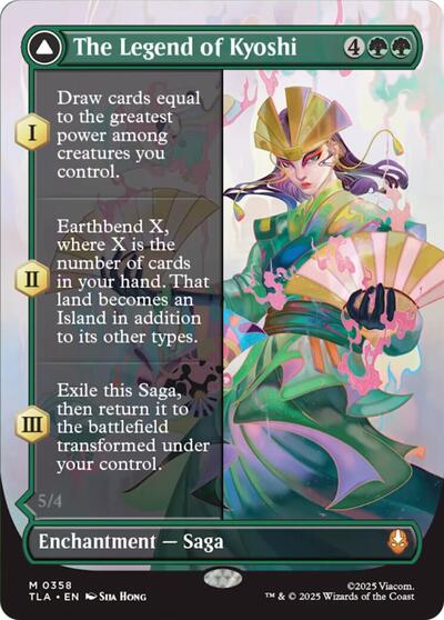 The Legend of Kyoshi (Borderless) (Avatar: The Last Airbender) Near Mint Foil