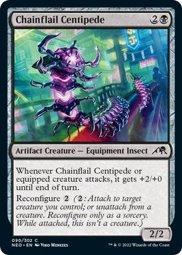 Chainflail Centipede (Kamigawa: Neon Dynasty) Near Mint Foil