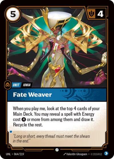 Fate Weaver (Unleashed) Near Mint Foil