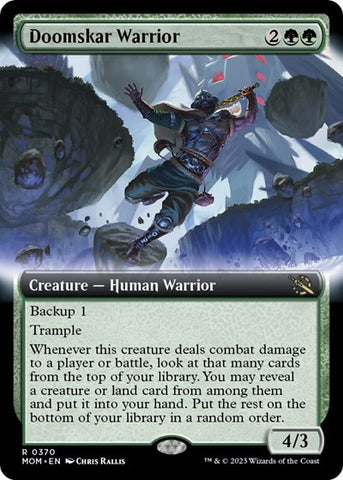 Doomskar Warrior (Extended Art) (March of the Machine) Near Mint Foil