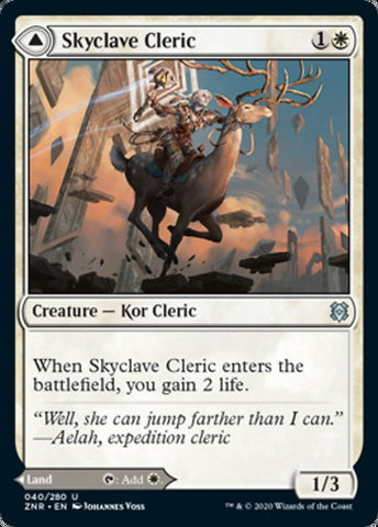 Skyclave Cleric / Skyclave Basilica (Zendikar Rising) Near Mint Foil