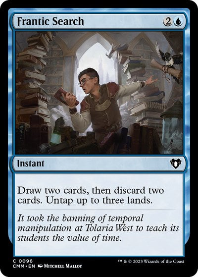 Frantic Search (Commander Masters) Near Mint Foil