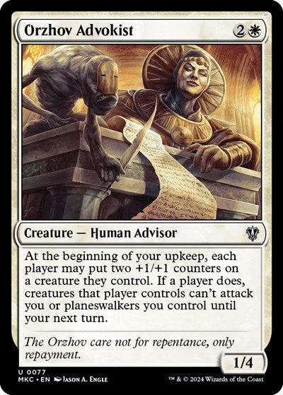 Orzhov Advokist (Commander: Murders at Karlov Manor) Near Mint