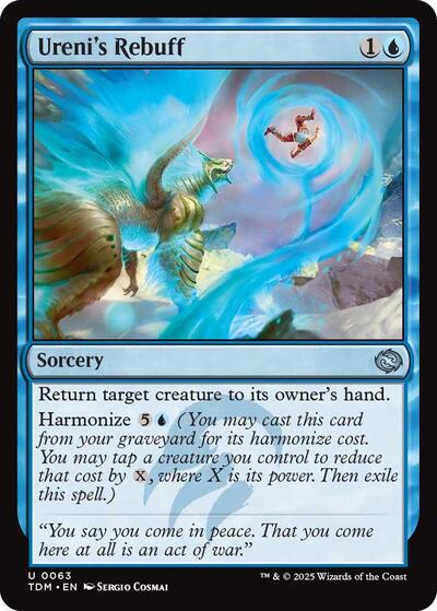 Ureni's Rebuff (Tarkir: Dragonstorm) Near Mint Foil