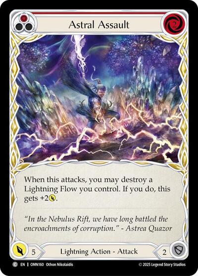 Astral Assault (Red) (Omens of the Third Age) Near Mint Foil