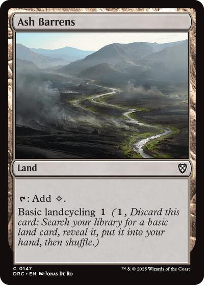 Ash Barrens (Commander: Aetherdrift) Near Mint