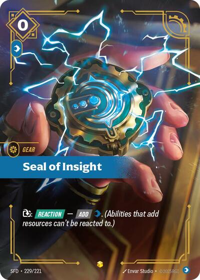Seal of Insight (Overnumbered) (Spiritforged) Near Mint Foil