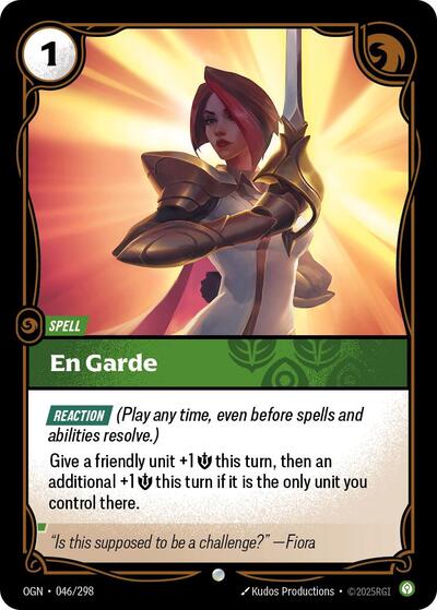 En Garde (Origins) Near Mint Foil