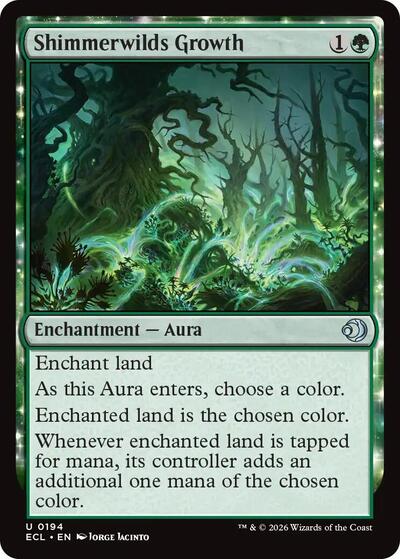 Shimmerwilds Growth (Lorwyn Eclipsed) Near Mint Foil