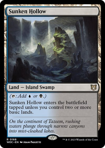 Sunken Hollow (Commander: Wilds of Eldraine) Near Mint