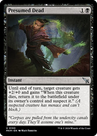 Presumed Dead (Murders at Karlov Manor) Near Mint Foil