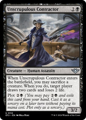 Unscrupulous Contractor (Outlaws of Thunder Junction) Near Mint Foil