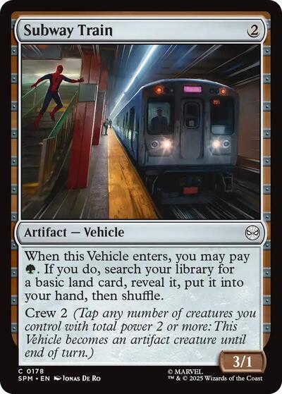 Subway Train (Marvel's Spider-Man) Near Mint Foil