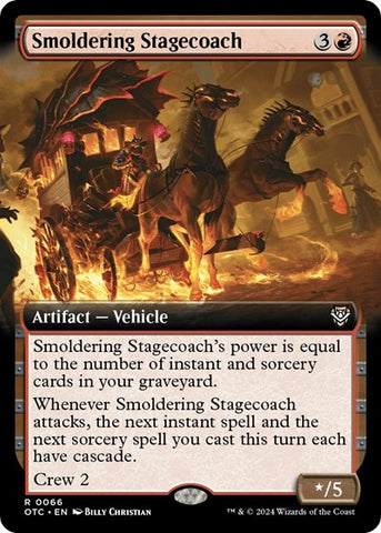 Smoldering Stagecoach (Extended Art) (Commander: Outlaws of Thunder Junction) Near Mint