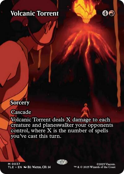 Volcanic Torrent (Borderless) (Avatar: The Last Airbender: Eternal-Legal) Near Mint