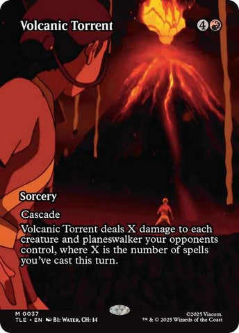 Volcanic Torrent (Borderless) (Avatar: The Last Airbender: Eternal-Legal) Near Mint