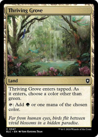 Thriving Grove (Commander: Bloomburrow) Near Mint