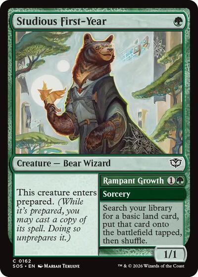 Studious First-Year (Secrets of Strixhaven) Near Mint Foil