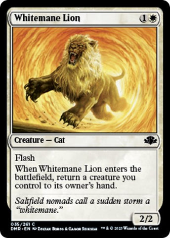 Whitemane Lion (Dominaria Remastered) Near Mint