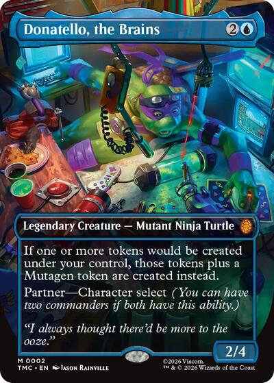Donatello, the Brains (Borderless) (Commander: Teenage Mutant Ninja Turtles) Near Mint Foil