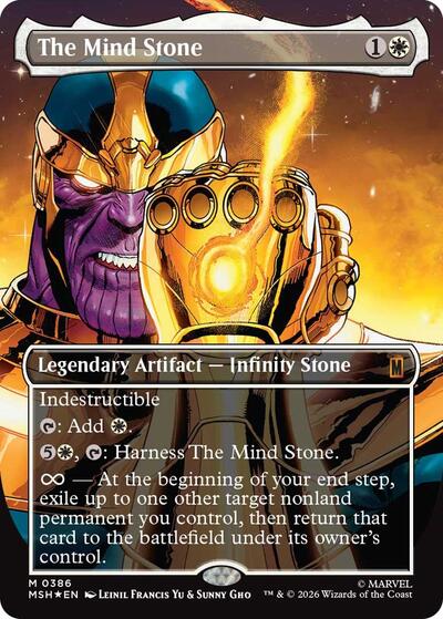The Mind Stone (Borderless) (Marvel Super Heroes) Near Mint Foil