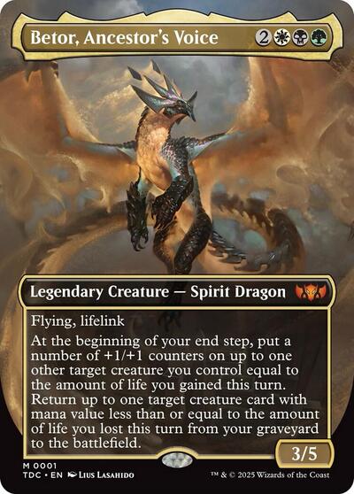 Betor, Ancestor's Voice (Borderless) (Commander: Tarkir: Dragonstorm) Near Mint