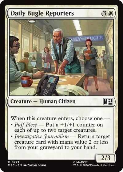 Daily Bugle Reporters (Commander: Marvel Super Heroes) Near Mint