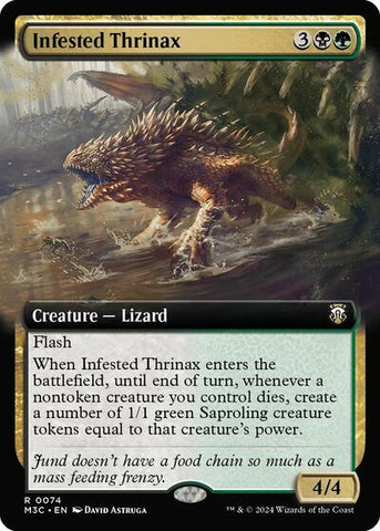 Infested Thrinax (Extended Art) (Commander: Modern Horizons 3) Near Mint