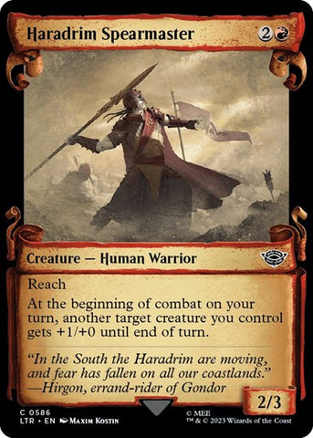 Haradrim Spearmaster (Showcase Scrolls) (Universes Beyond: The Lord of the Rings: Tales of Middle-earth) Near Mint Foil
