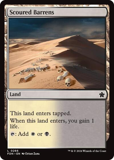 Scoured Barrens (Foundations) Light Play Foil