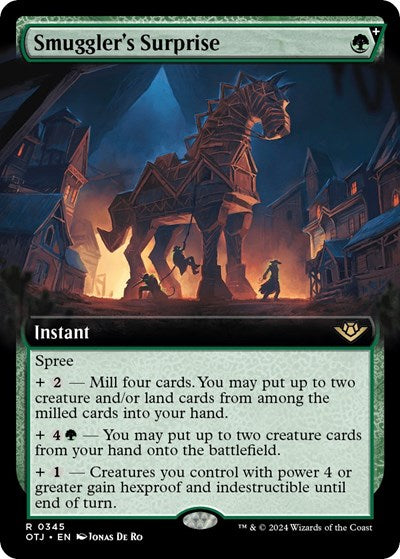 Smuggler's Surprise (Extended Art) (Outlaws of Thunder Junction) Near Mint Foil