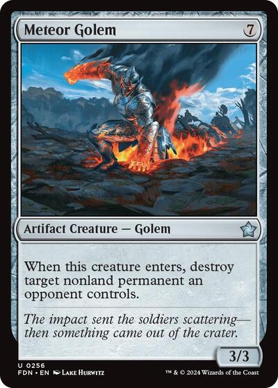 Meteor Golem (Foundations) Near Mint Foil