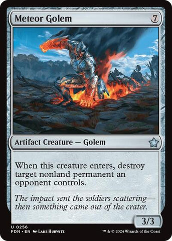 Meteor Golem (Foundations) Near Mint Foil