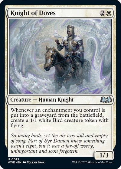 Knight of Doves (Wilds of Eldraine) Near Mint Foil