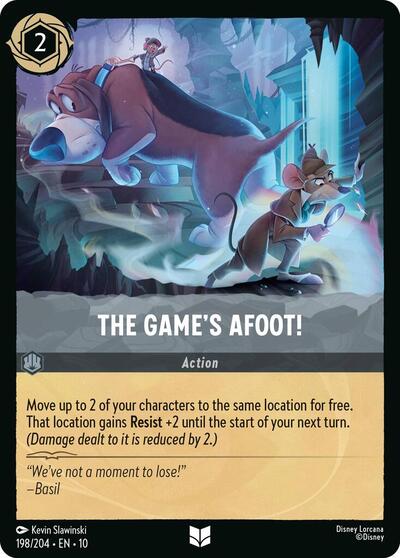 The Game's Afoot! (Whispers in the Well) Near Mint Cold Foil