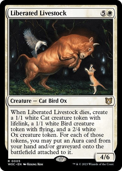 Liberated Livestock (Commander: Wilds of Eldraine) Near Mint
