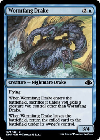 Wormfang Drake (Dominaria Remastered) Near Mint Foil